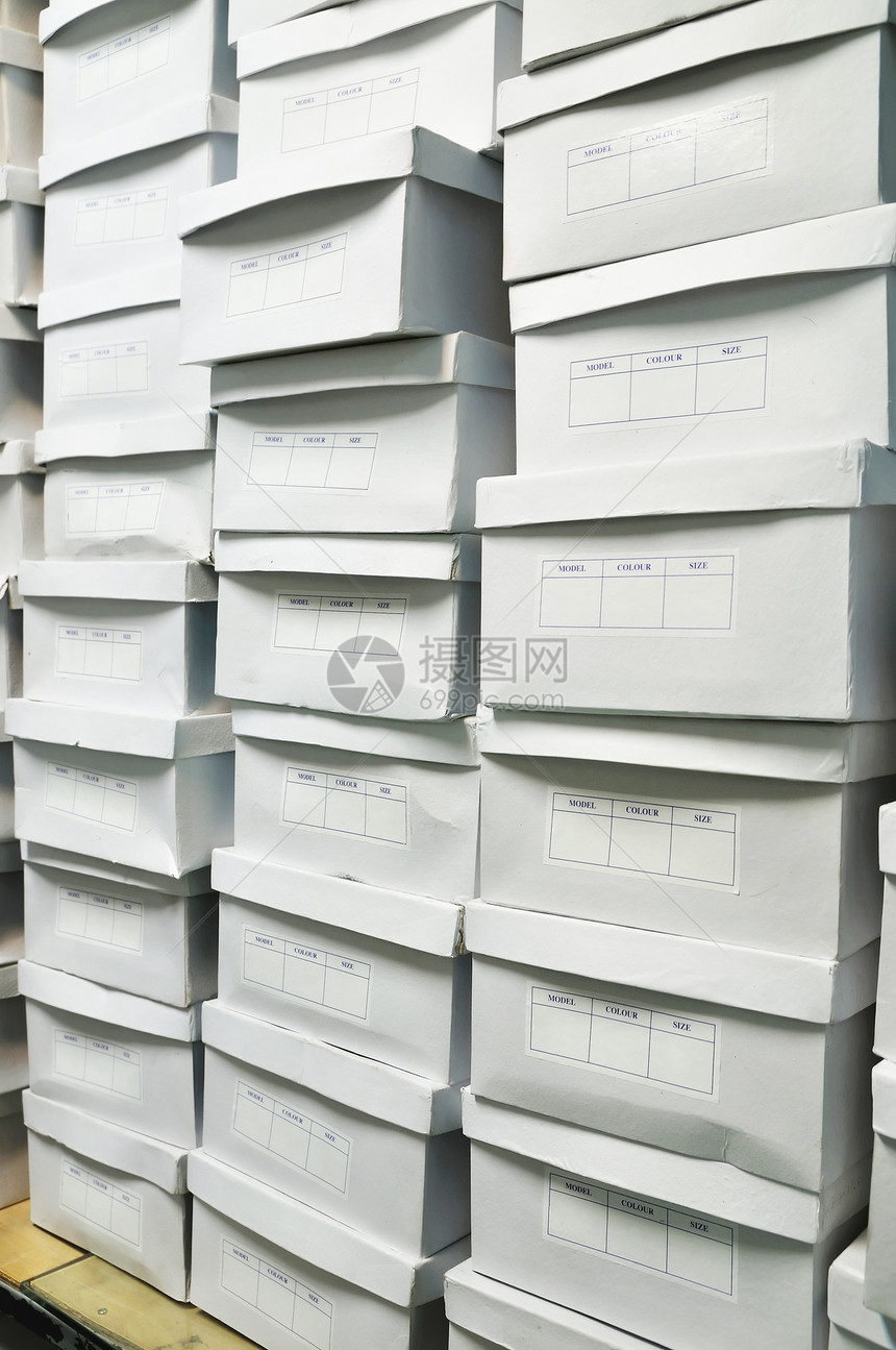 白纸箱团体货运产品纸盒环境贮存包装白色商品房间图片