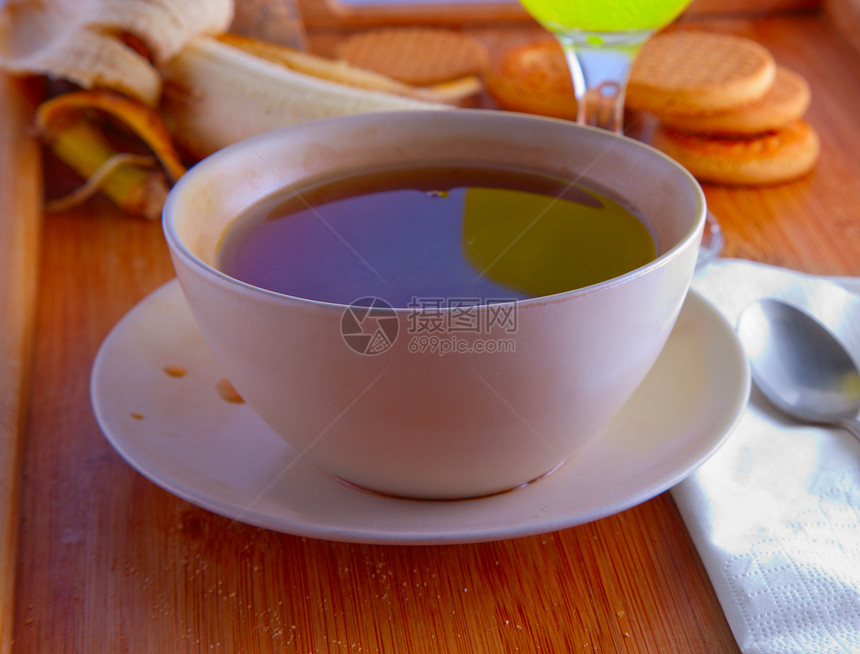 茶叶子日落小种红色饮料液体太阳食物薄荷玻璃图片