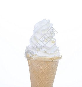 软服务冰淇淋软膏挑灯冻结香草味道奶制品漩涡产品低脂肪甜点背景图片