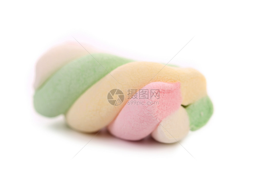 棉花糖 颜色不同 贴近点团体食物绿色甜点红色水平垃圾玫瑰糖果白色图片