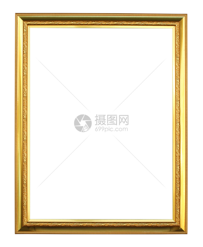 金金图画框奢华风格长方形正方形展览照片金子边缘边界金属图片