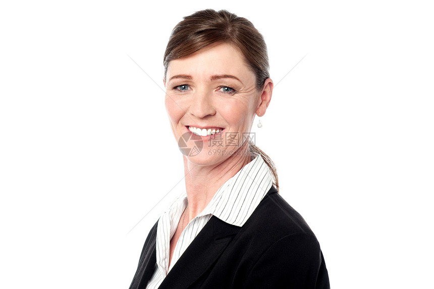 微笑的商业妇女肖像顾问管理人员专家雇主经理人士女士生意人商务秘书图片
