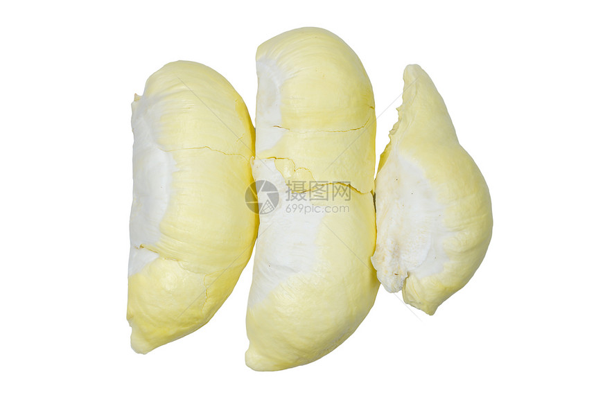 泰国的Durian黄色白色榴莲水果营养气味食物图片