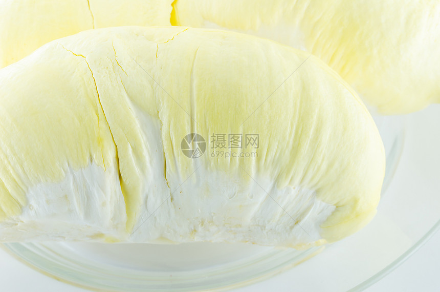 泰国的Durian食物白色黄色水果榴莲营养气味图片