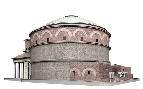 万神殿五号渲染圆顶旅行建筑学观光背景图片