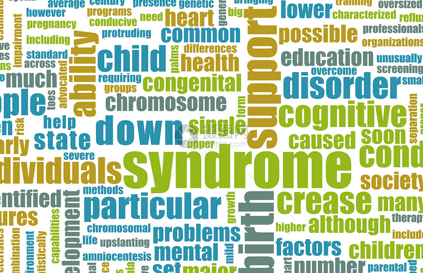唐氏综合症人士生活概念治疗交易医疗染色体推介会残障图片
