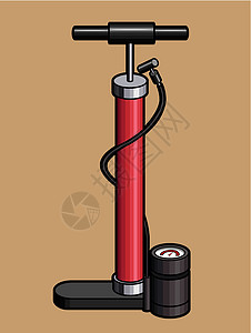 双自行车手气泵背景图片