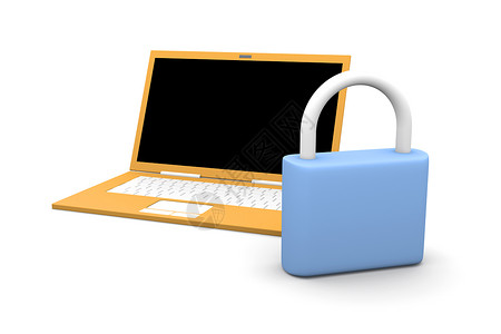 电脑锁屏安全笔记本电脑数据合金机动性薄膜屏幕宽屏晶体管硬件挂锁防御背景