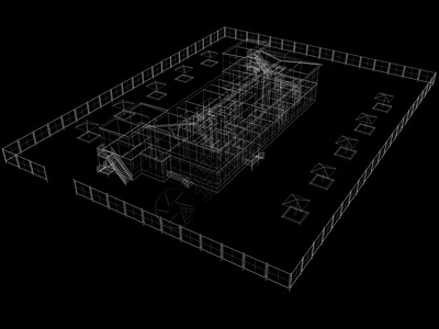 抽象陈列建造骨骼绘画建筑房子窗户工程项目建筑师草图背景图片