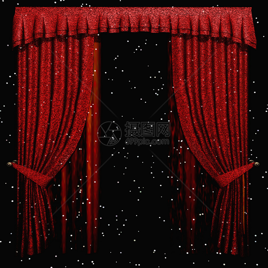 窗幕插图星星后台音乐会乐趣魅力歌剧院窗帘剧院轻歌剧图片