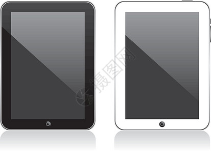 矢量概念平板 PS 无透明度效果 仅 EPS8软垫工具屏幕白色电脑监视器笔记本互联网通讯器黑色背景图片