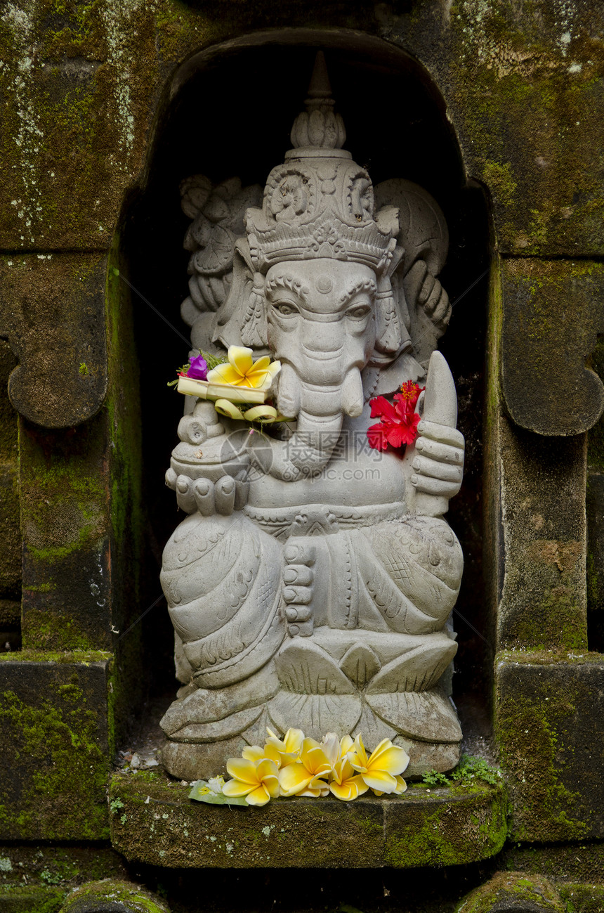 巴利印地安的甘埃什雕像数字宗教寺庙上帝图片