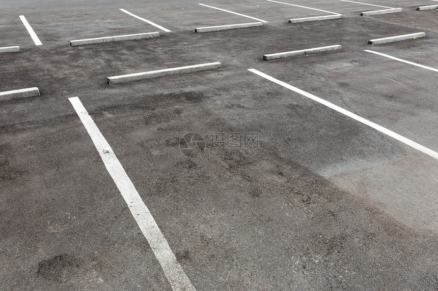 空停车场数字马路柏油沥青白色空白公园图片