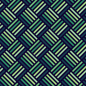 带彩色条纹 矢量插图的无缝模式网络线条绿色正方形墙纸蓝色背景图片