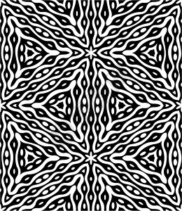 无缝单色模式几何学黑色艺术装饰材料墙纸织物插图打印风格背景图片