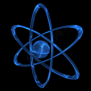 蓝色电源原子背景图片