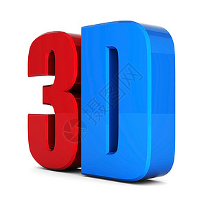 3d 金属徽标电影蓝色立体镜立体声浮雕按钮概念技术红色插图背景图片