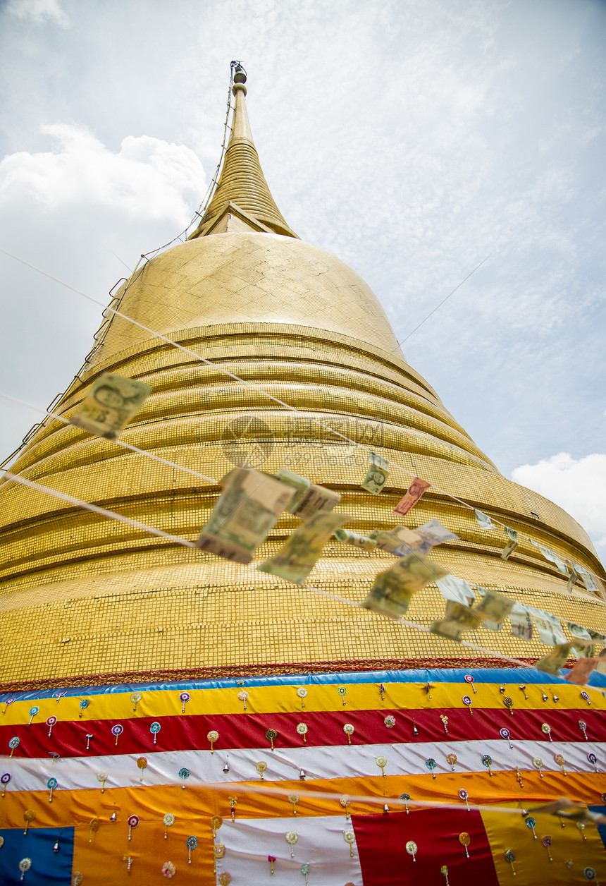 泰国Wat Sraket的金塔2图片