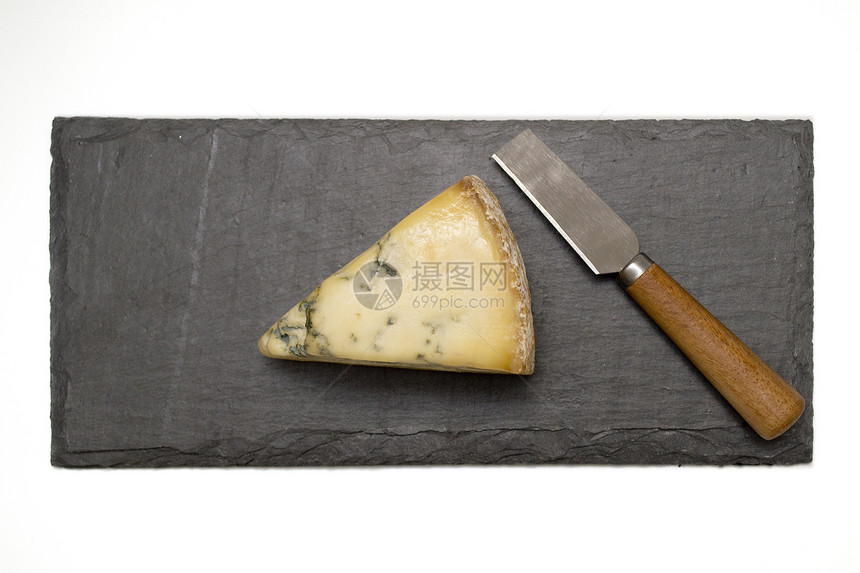 奶酪金属美食厨房熟食岩石银器蓝色厨具用具刀刃图片