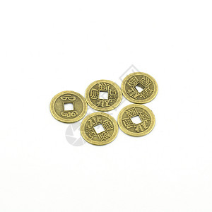 中国硬币黄铜力量财富工作室文化货币艺术成功商业古董龙高清图片素材
