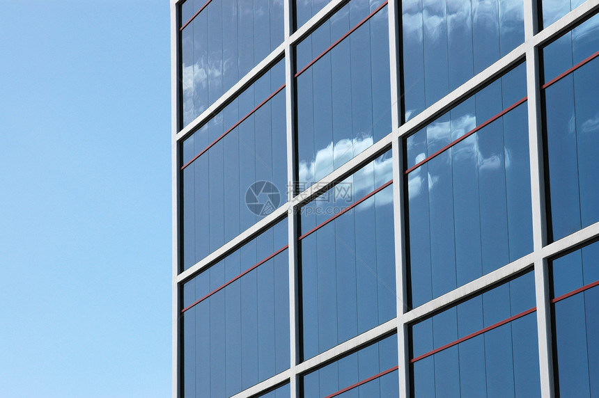 办公室大楼细目商业总部酒店蓝色窗户管理人员公司市中心镜子天蓝色图片