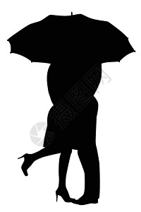弄湿恋人浪漫倾盆大雨风暴男人浸泡求婚夫妇女士插画师背景图片