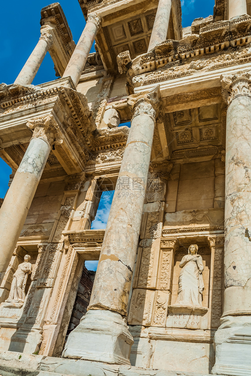 Ephesus 废墟 土耳其城市文化历史目的地考古学建筑学柱子景观地方旅行图片