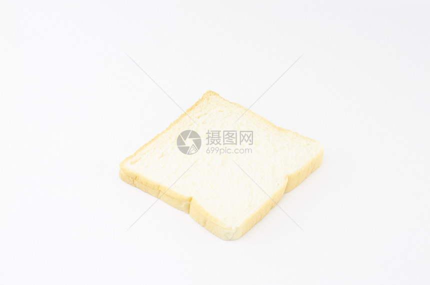 白上孤立的切片面包谷物厨房碳水面包师美食早餐小麦烹饪食物小吃图片