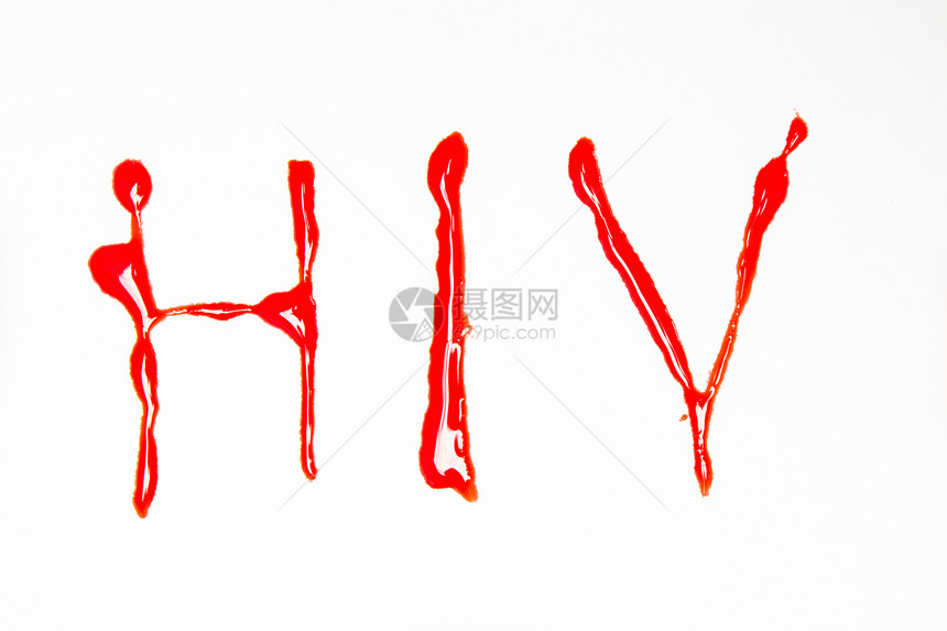 血液中列出的艾滋病毒图片