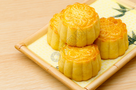 中华传统月饼月亮盘子面包蛋糕背景图片