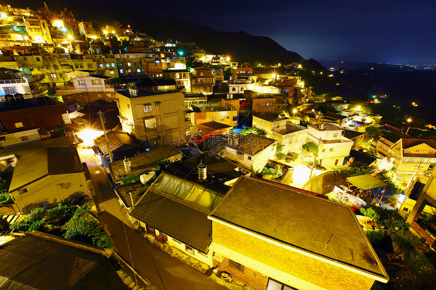 夜间台湾村 Jiufen图片
