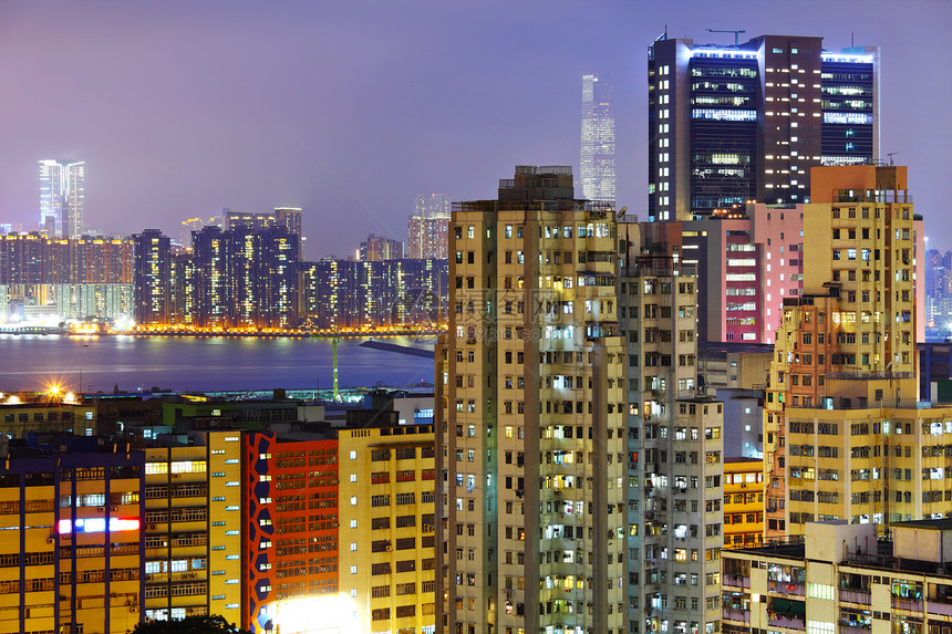 香港人口拥挤的大楼公寓建筑房屋住房住宅图片