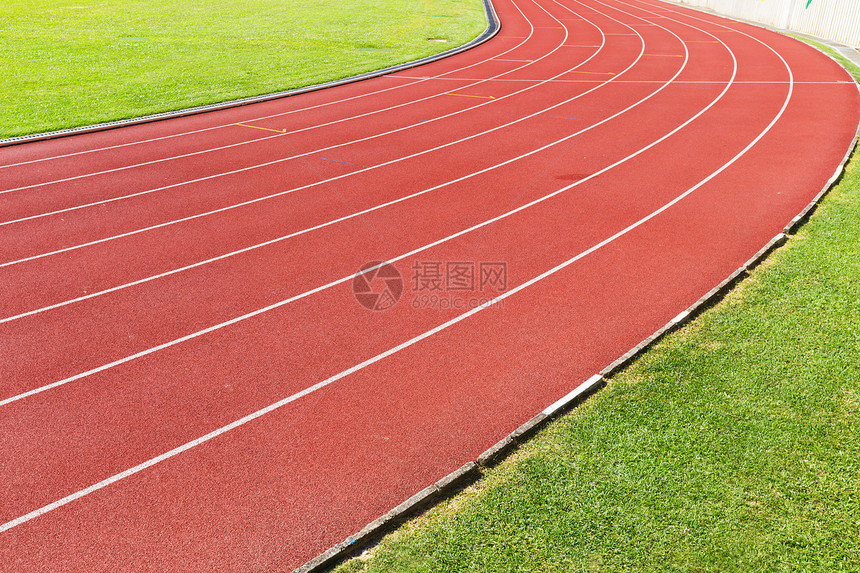 奔跑运动员体育场竞技场竞赛娱乐红色场地空白运动赛马场图片