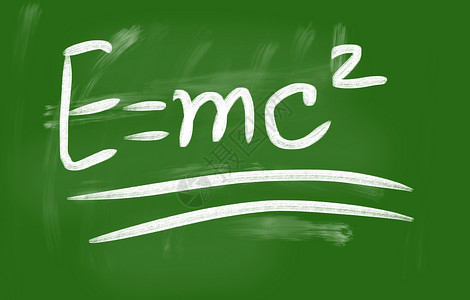 Emc2 在黑板上用粉笔手写电磁天才公式教授科学家高清图片