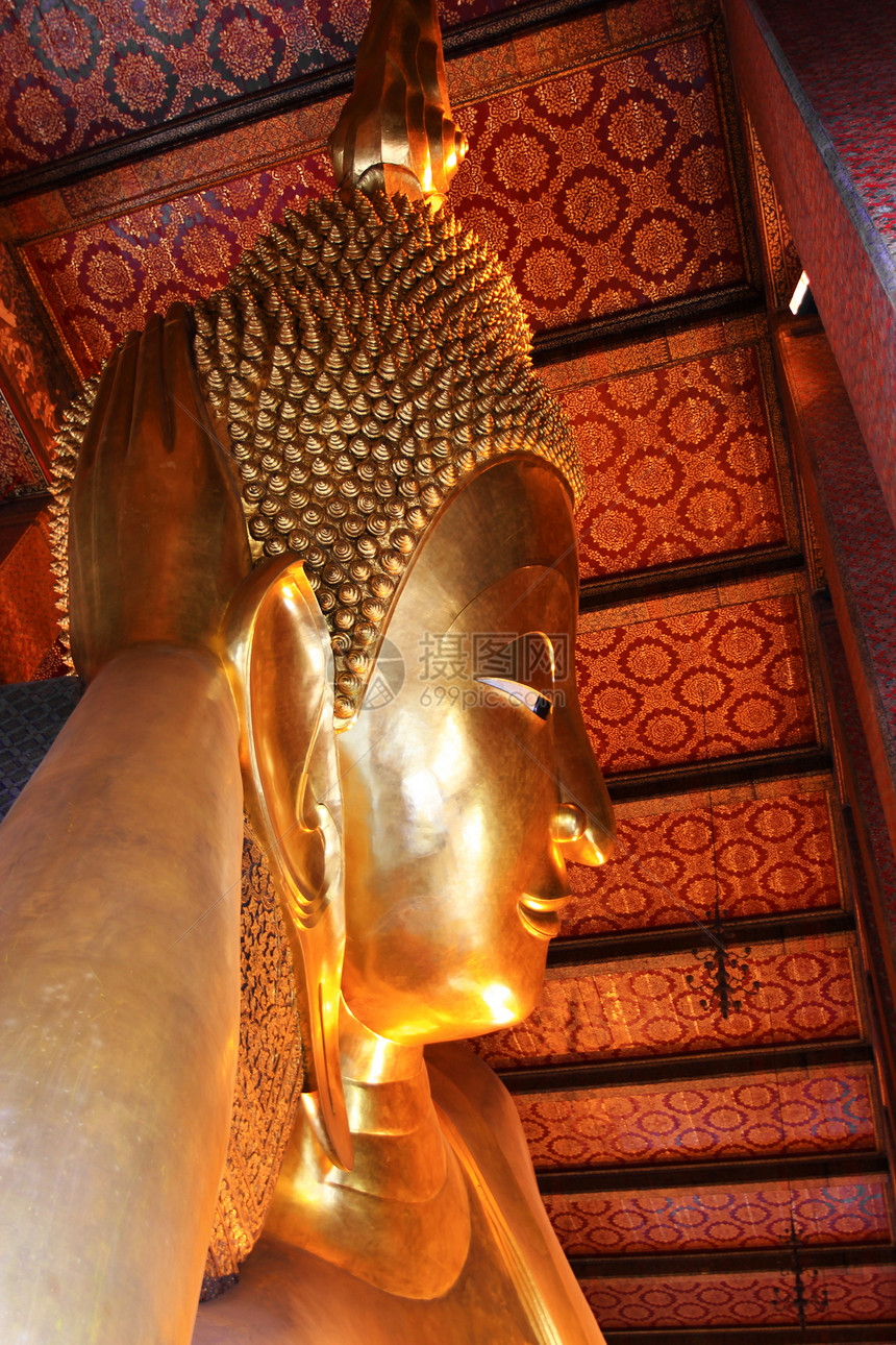 仰卧的布吉德Buddha形象雕像旅游宗教艺术寺院美术崇拜建筑寺庙佛像图片