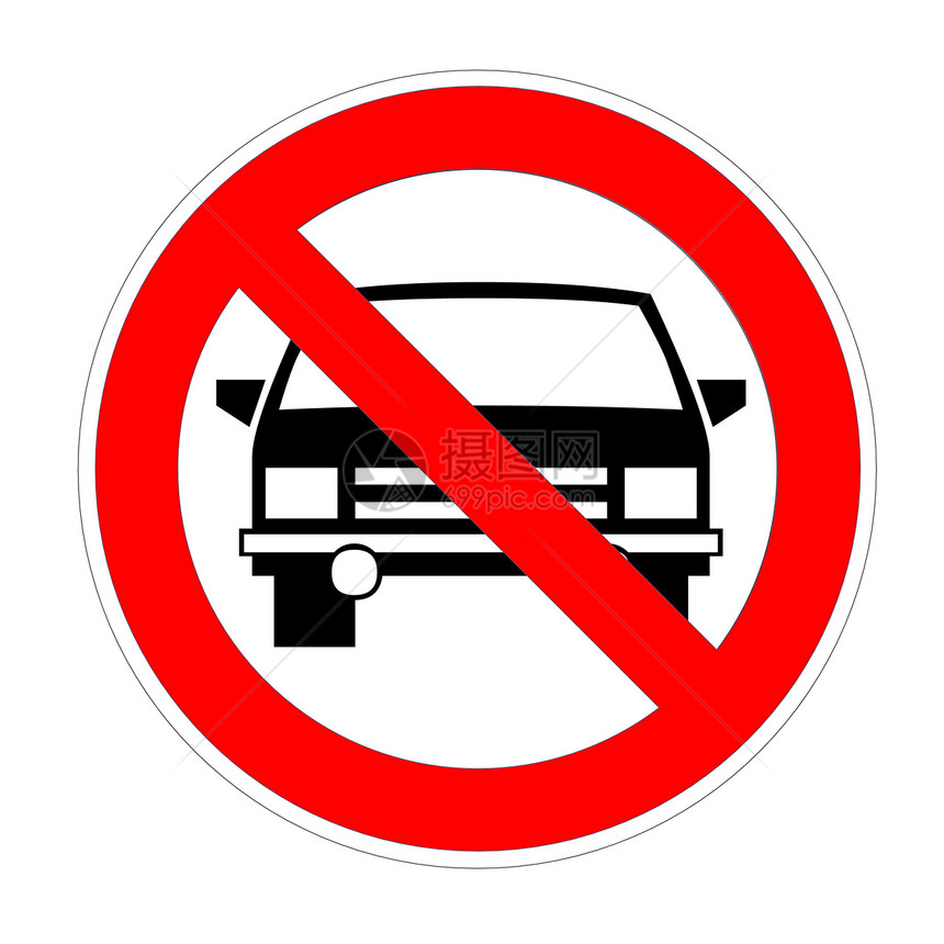 无停车标志风险标签黑色白色艺术入口汽车车辆安全公园图片