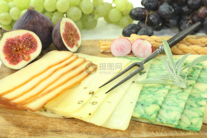 奶酪板佳肴拉丁奶酪块美味营养芝士品种静物奶制品食物图片