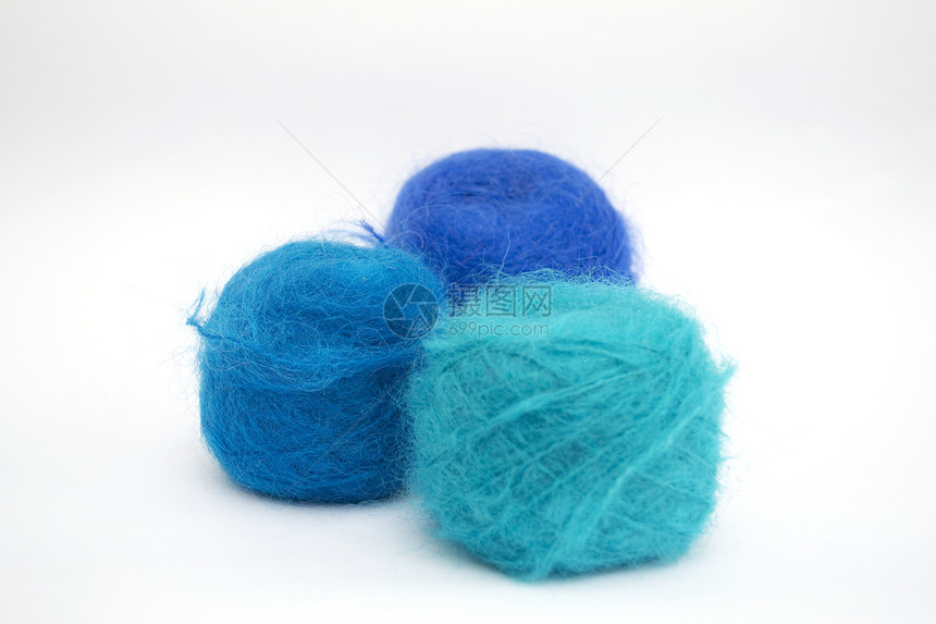 蓝线爱好织物细绳缝纫工艺蓝色手工针织针线活创造力图片