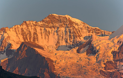 丛林地区蓝色太阳日落岩石全景天际风景悬崖运动地形高清图片