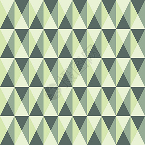 带有方形和三角形的无缝模式墙纸长方形绿色创造力菱形网络背景图片