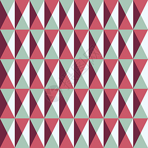 带有方形和三角形的无缝模式粉色菱形白色红色网络墙纸长方形蓝色创造力背景图片