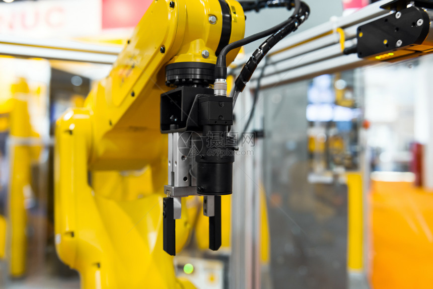 工厂中的机器人臂机械工业电脑商业机器力量技术工具科学自动化图片