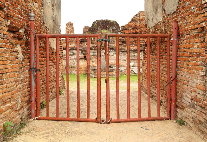 泰国Ayutthaya的小门图片