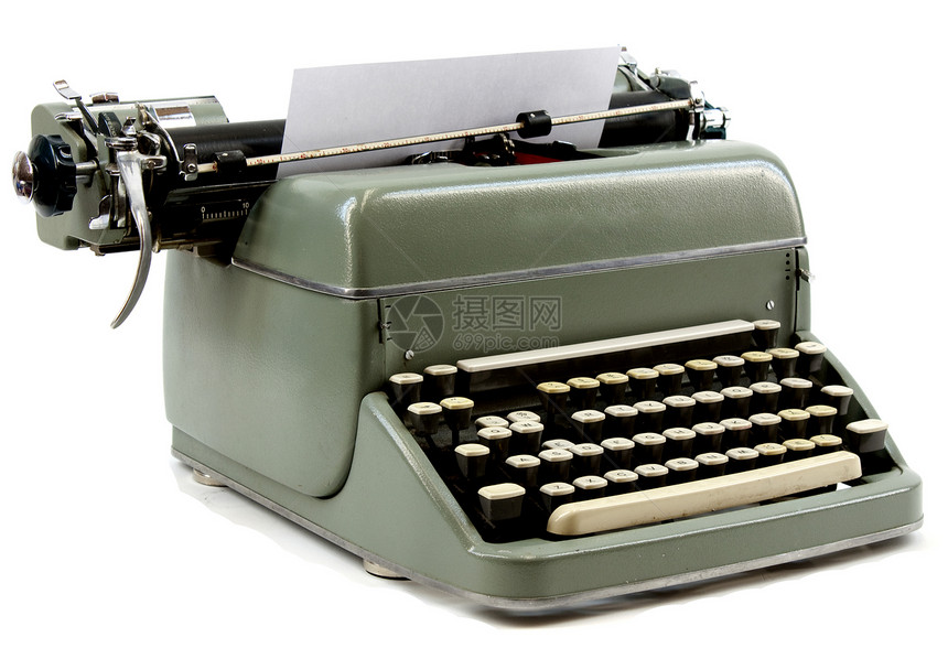 打字机键盘技术写作机器古董金属钥匙乡愁工作商业图片