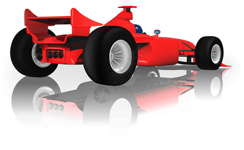 法拉利赛车公式一车轮运动合金库存车汽车引擎镜像比赛插图反射插画