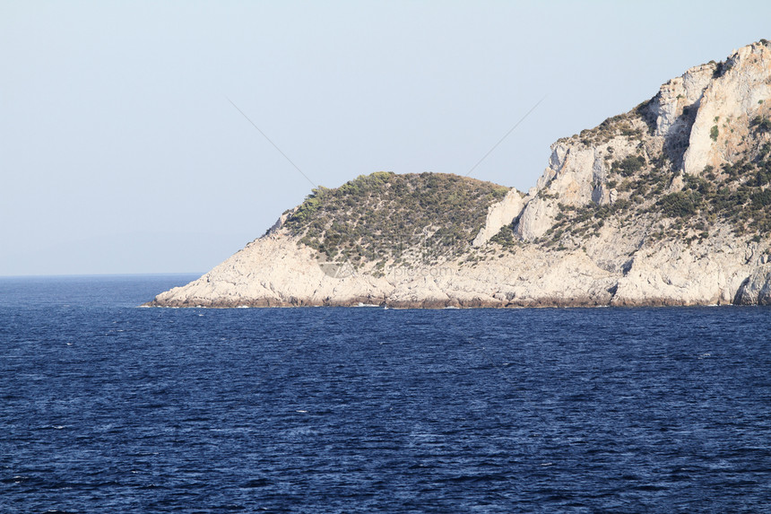 科纳提群岛海岸汽艇斑点游艇游客闲暇码头牧歌旅行冒险图片