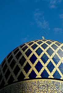 铝圆顶吉隆坡清真寺高清图片