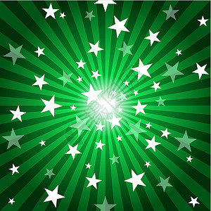 太阳光星绿色光束亮度阳光坡度耀斑活力反光板插图横梁背景图片