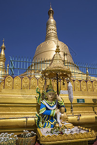 缅甸帕果寺庙地标旅游神社勃固佛教徒偶像旅行上帝高清图片