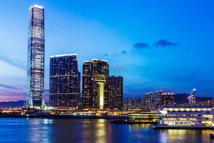 晚上香港九龙天际图片